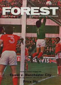 Nottingham Forest v Manchester City away 1979/80